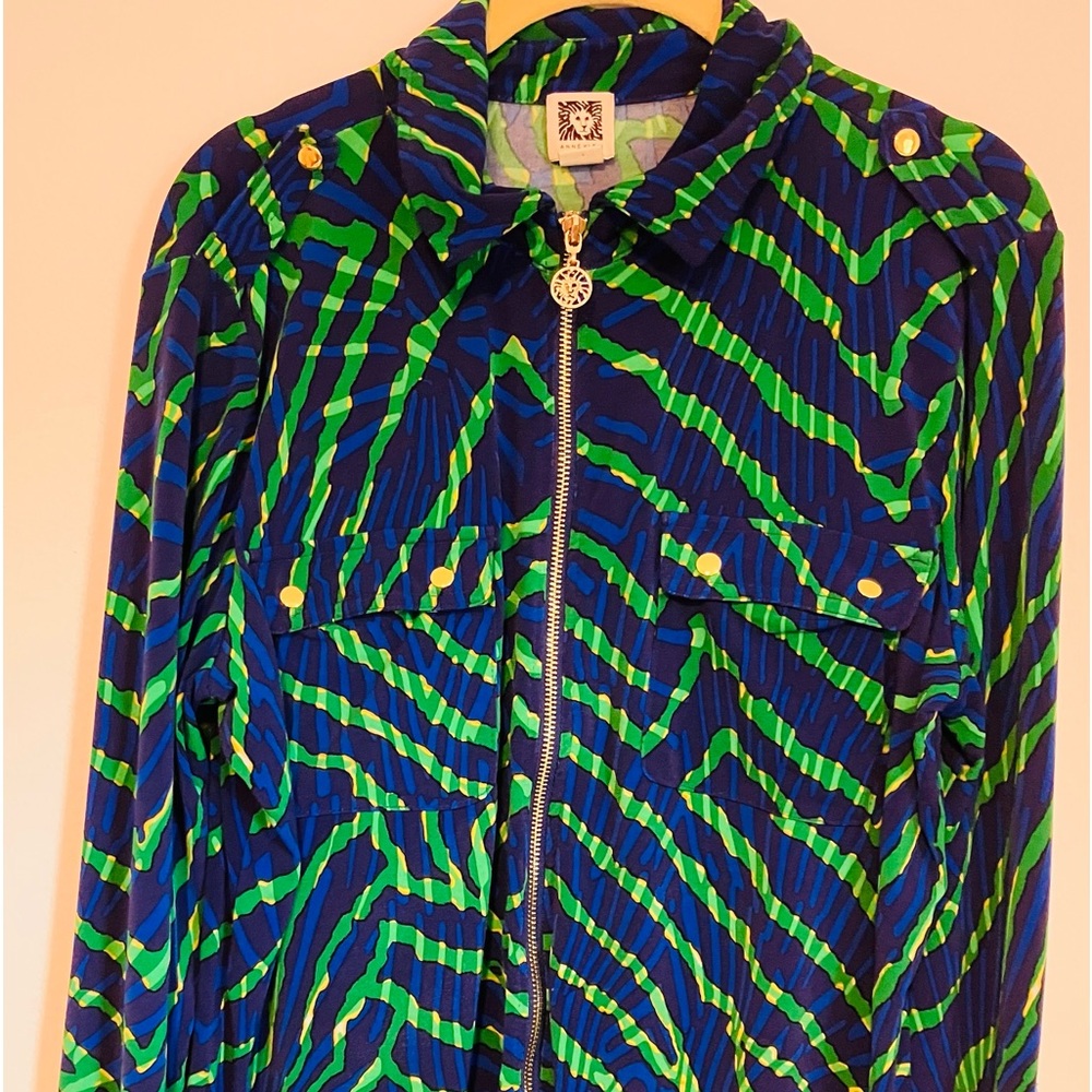Anne Klein Zippered Top